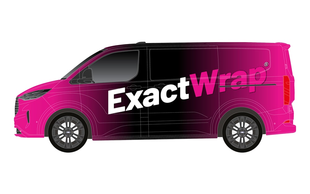 Ford Transit Custom in a full ExactWrap wrap